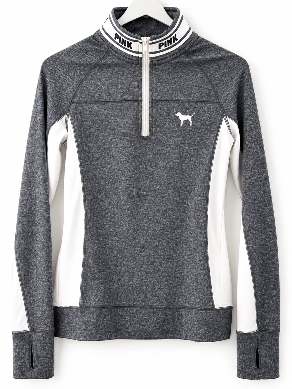 PINK Victoria’s Secret Ultimate Gray Quarter Zip XS